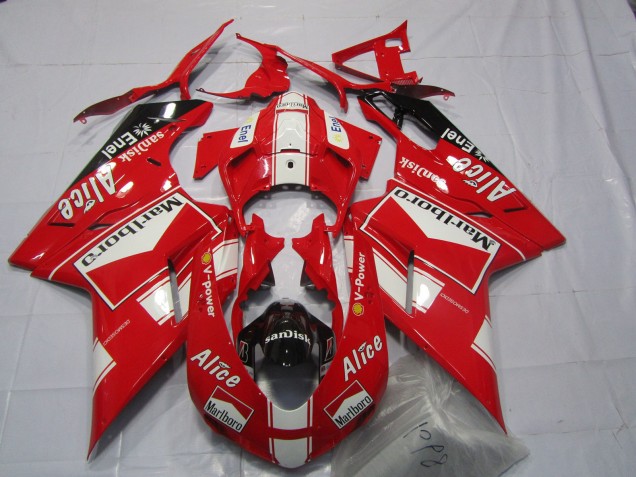 Alice & Marlboro 07-14 Ducati 848 1098 1198 Carenados Moto