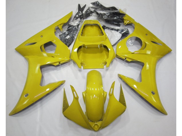 Amarillo Brillante 03-04 Yamaha R6 Carenados Moto