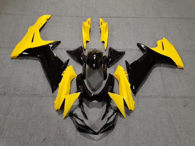 Amarillo Brillante & Negro 11-24 Suzuki GSXR 600-750 Carenados Moto Amarillo Brillante & Negro 11-24 Suzuki GSXR 600-750 Carenados Moto