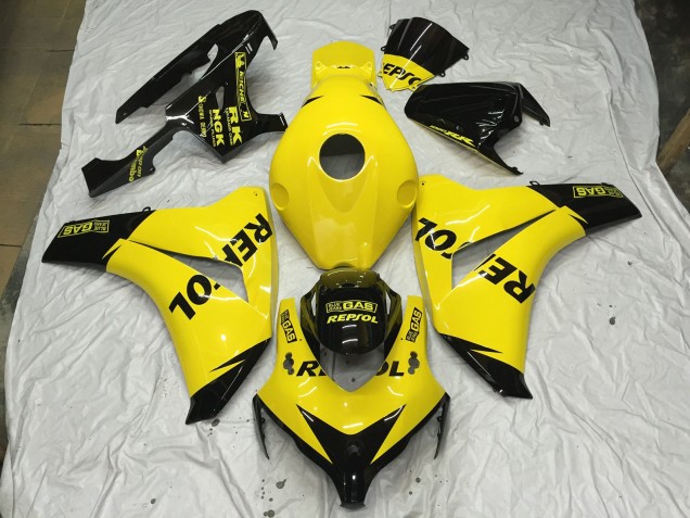 Amarillo Brillo Repsol 08-11 Honda CBR1000RR Carenados Moto Amarillo Brillo Repsol 08-11 Honda CBR1000RR Carenados Moto