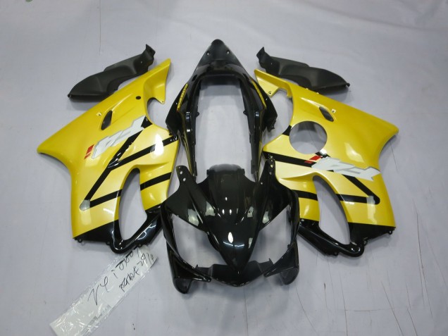 Amarillo Perla Negro Brillo 04-07 Honda CBR600 F4i Carenados Moto