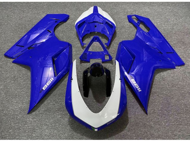 Azul Brillante Sp 07-14 Ducati 848 1098 1198 Carenados Moto Azul Brillante Sp 07-14 Ducati 848 1098 1198 Carenados Moto