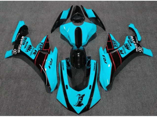 Azul Claro 15-19 Yamaha R1 Carenados Moto