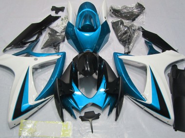 Compra Azul Claro & Blanco 06-07 Suzuki GSXR 600-750 Carenados Moto