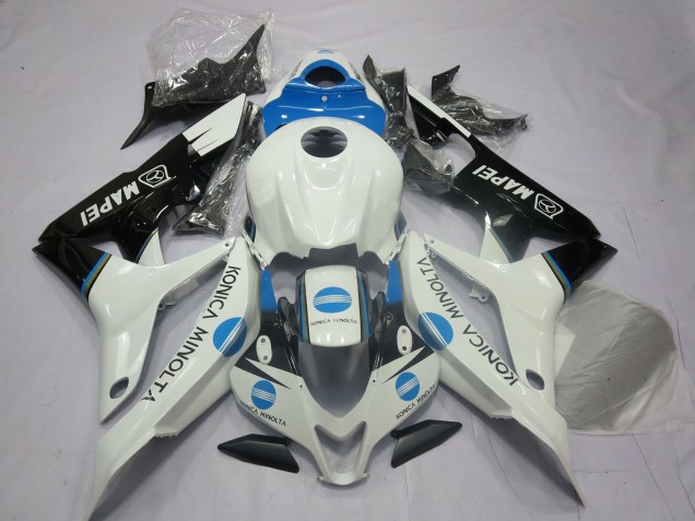 Azul Claro Konica Minolta 07-08 Honda CBR600RR Carenados Moto Azul Claro Konica Minolta 07-08 Honda CBR600RR Carenados Moto