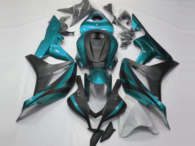 Azul Claro & Negro Mate 07-08 Honda CBR600RR Carenados Moto
