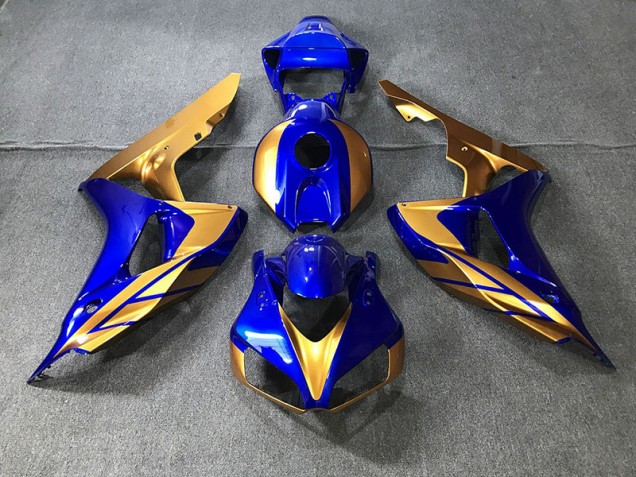 Azul & Dorado 06-07 Honda CBR1000RR Carenados Moto