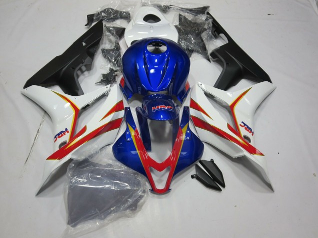 Azul Intenso Blanco & Rojo HRC 07-08 Honda CBR600RR Carenados Moto Azul Intenso Blanco & Rojo HRC 07-08 Honda CBR600RR Carenados Moto