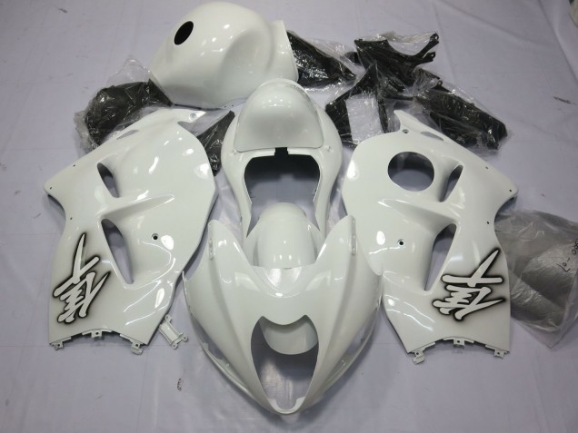 Blanco Brillante 97-07 Suzuki GSXR 1300 Carenados Moto Blanco Brillante 97-07 Suzuki GSXR 1300 Carenados Moto