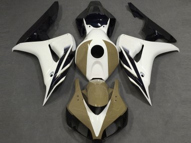 Compra Blanco Brillante Bronceado Negro 06-07 Honda CBR1000RR Carenados Moto
