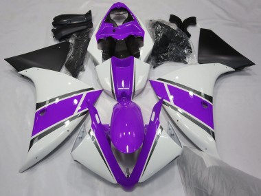 Compra Blanco Brillante & Morado 09-11 Yamaha R1 Carenados Moto