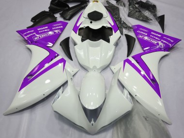 Compra Blanco Brillante & Morado 12-14 Yamaha R1 Carenados Moto