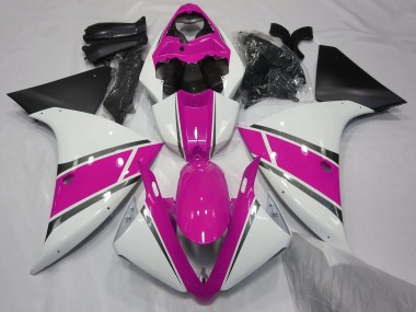 Compra Blanco Brillante & Rosa 09-11 Yamaha R1 Carenados Moto