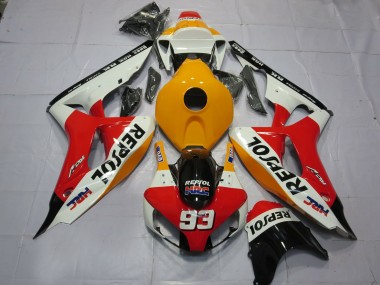 Compra Blanco Naranja Claro Repsol 06-07 Honda CBR1000RR Carenados Moto