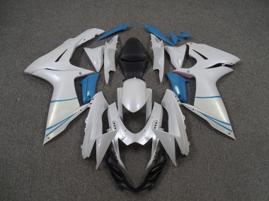 Compra Blanco Perla & Azul Claro 11-24 Suzuki GSXR 600-750 Carenados Moto