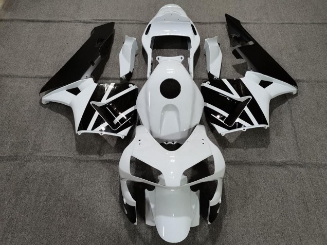 Blanco Perla & Negro 03-04 Honda CBR600RR Carenados Moto