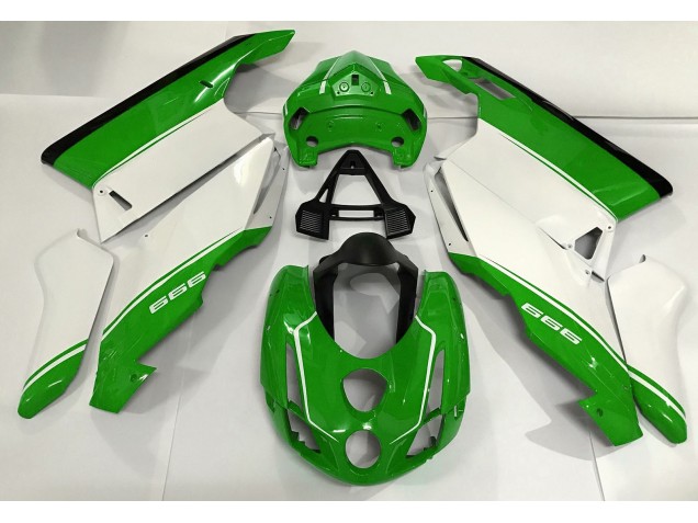 Blanco Verde & Negro 03-04 Ducati 749 999 Carenados Moto Blanco Verde & Negro 03-04 Ducati 749 999 Carenados Moto
