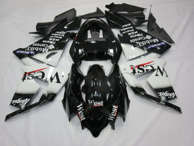 Blanco West 04-05 Kawasaki ZX10R Carenados Moto Blanco West 04-05 Kawasaki ZX10R Carenados Moto