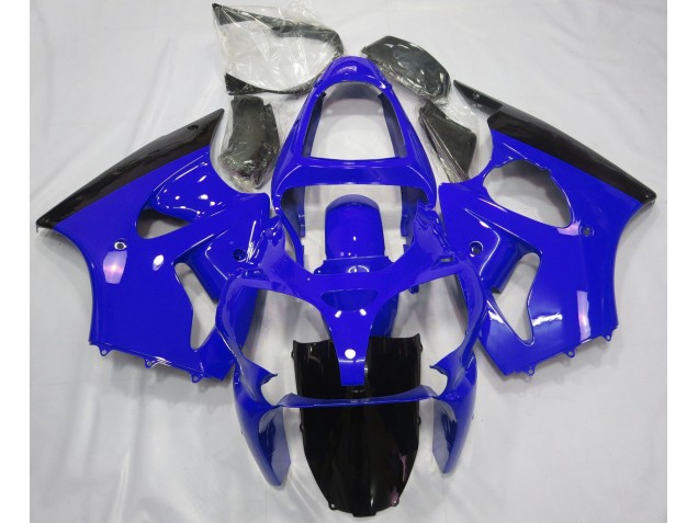 Brillante Azul & Negro 00-02 Kawasaki ZX6R Carenados Moto Brillante Azul & Negro 00-02 Kawasaki ZX6R Carenados Moto