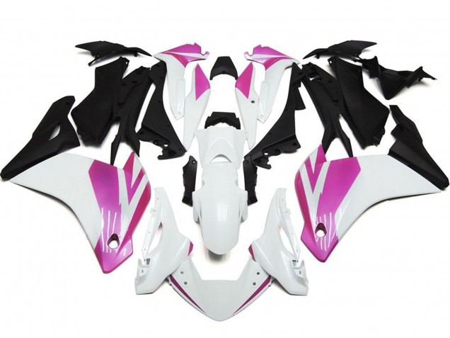 Brillo Rosa & Blanco 11-14 Honda CBR250RR Carenados Moto Brillo Rosa & Blanco 11-14 Honda CBR250RR Carenados Moto