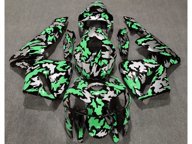 Camuflaje & Verde Claro 05-06 Honda CBR600RR Carenados Moto Camuflaje & Verde Claro 05-06 Honda CBR600RR Carenados Moto