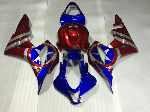 Capitan America 07-08 Honda CBR600RR Carenados Moto Capitan America 07-08 Honda CBR600RR Carenados Moto