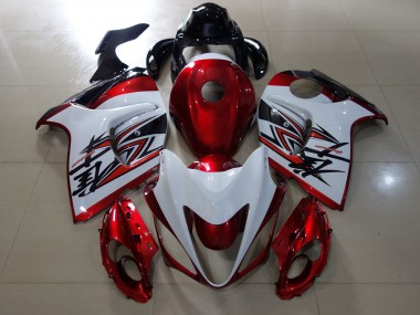 Compra Diseño Rojo Brillante & Blanco 08-20 Suzuki GSXR 1300 Carenados Moto