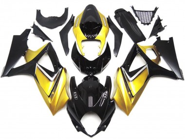 Compra Estilo Personalizado OEM Amarillo Dorado 07-08 Suzuki GSXR 1000 Carenados Moto