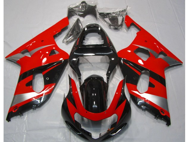 Estilo Rojo OEM 01-03 Suzuki GSXR 600-750 Carenados Moto