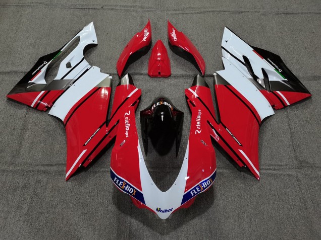 Estilo Rojo OEM 15-17 Ducati 959 1299 Carenados Moto