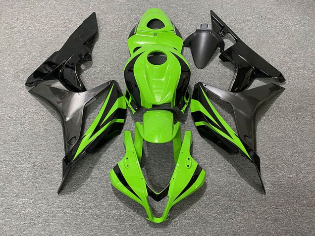 Estilo Verde Eléctrico OEM & Gris 07-08 Honda CBR600RR Carenados Moto