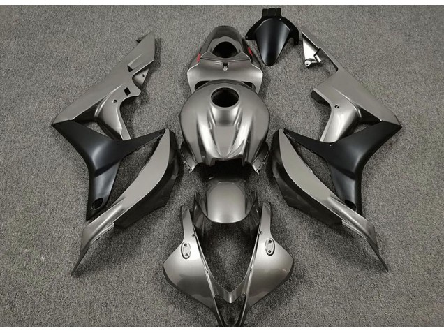 Gris Brillante & Negro 07-08 Honda CBR600RR Carenados Moto