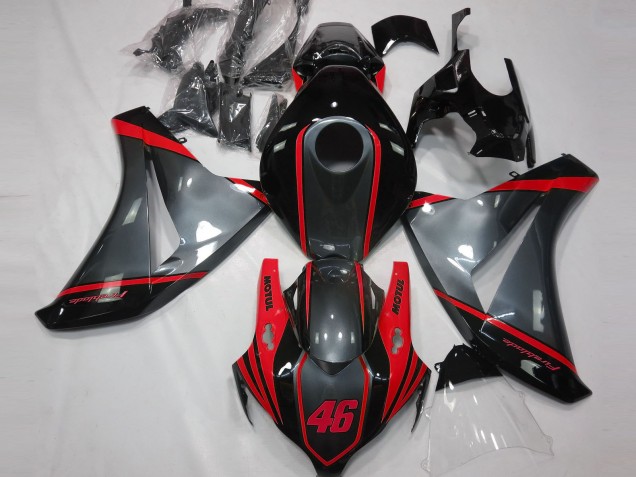 Gris Motul & Rojo 08-11 Honda CBR1000RR Carenados Moto