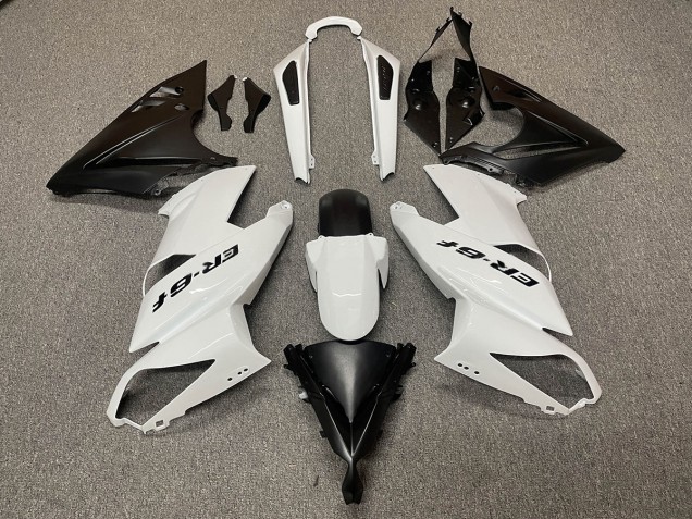 Logotipo Blanco Negro 09-11 Kawasaki Ninja 650R Carenados Moto Logotipo Blanco Negro 09-11 Kawasaki Ninja 650R Carenados Moto