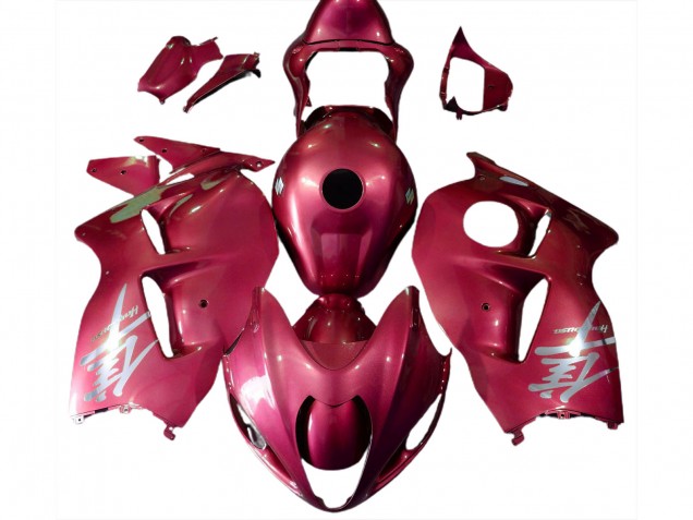 Logotipo Rojo Brillante & Plateado 97-07 Suzuki GSXR 1300 Carenados Moto Logotipo Rojo Brillante & Plateado 97-07 Suzuki GSXR 1300 Carenados Moto
