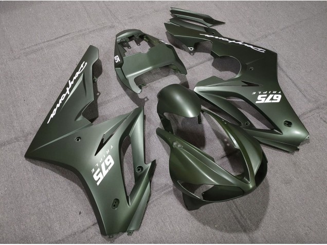 Mate Verde Blanco 09-12 Triumph Daytona 675 Carenados Moto Mate Verde Blanco 09-12 Triumph Daytona 675 Carenados Moto