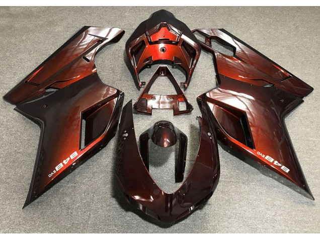 Naranja Intenso 07-14 Ducati 848 1098 1198 Carenados Moto