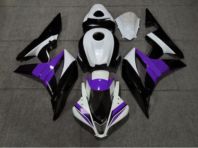 Negro Blanco & Púrpura 07-08 Honda CBR600RR Carenados Moto Negro Blanco & Púrpura 07-08 Honda CBR600RR Carenados Moto