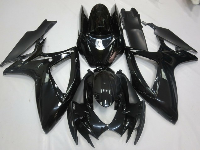 Negro Brillante 06-07 Suzuki GSXR 600-750 Carenados Moto