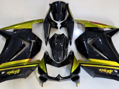 Compra Negro Brillante & Amarillo 08-12 Kawasaki Ninja 250 Carenados Moto