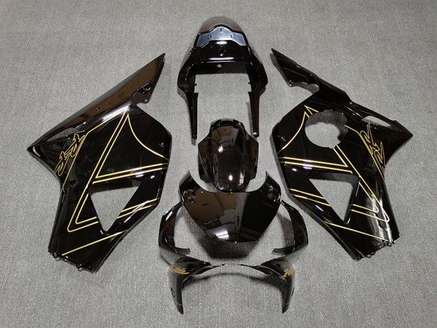 Negro Brillante & Dorado 02-03 Honda CBR954RR Carenados Moto Negro Brillante & Dorado 02-03 Honda CBR954RR Carenados Moto
