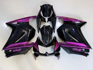 Compra Negro Brillante & Morado 08-12 Kawasaki Ninja 250 Carenados Moto