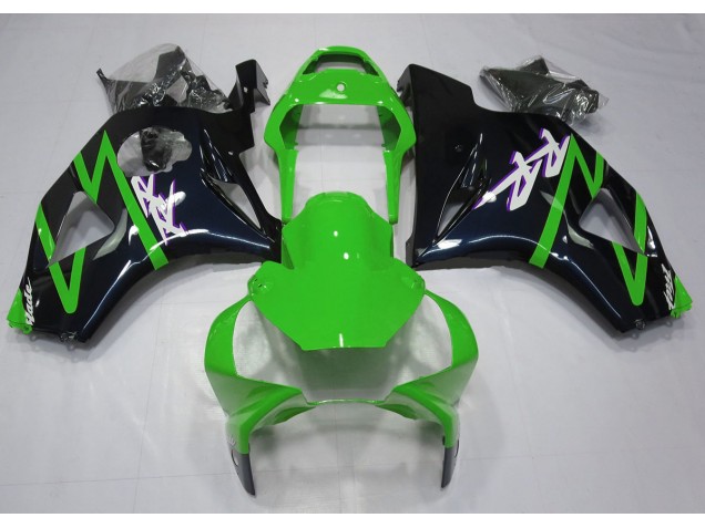 Negro Brillante & Verde 02-03 Honda CBR954RR Carenados Moto