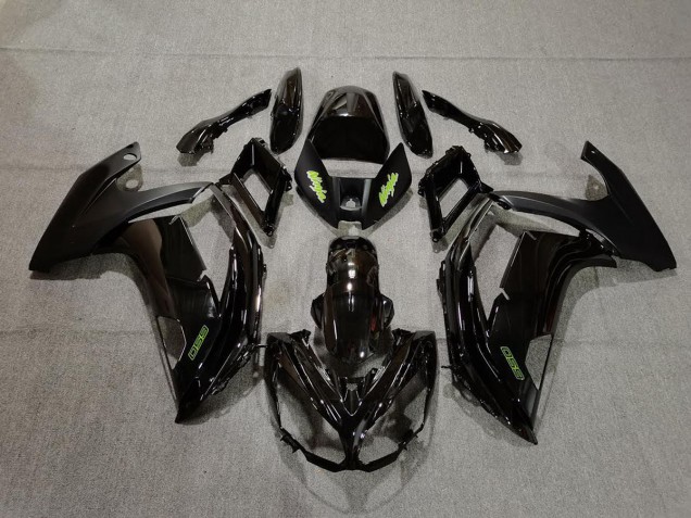 Negro & Verde 12-16 Kawasaki Ninja 650R Carenados Moto Negro & Verde 12-16 Kawasaki Ninja 650R Carenados Moto