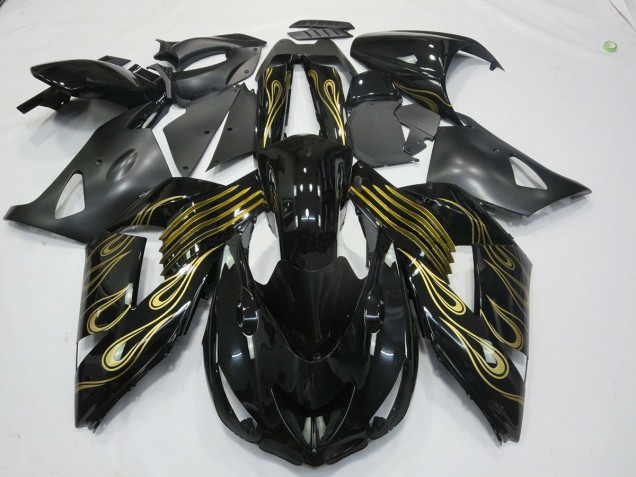 Oro Negro 06-11 Kawasaki ZX14R Carenados Moto Oro Negro 06-11 Kawasaki ZX14R Carenados Moto