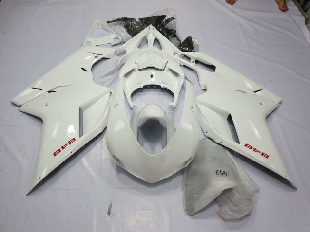Perla Blanca 07-14 Ducati 848 1098 1198 Carenados Moto
