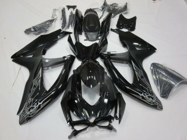 Compra Plata & Negro 08-10 Suzuki GSXR 600-750 Carenados Moto