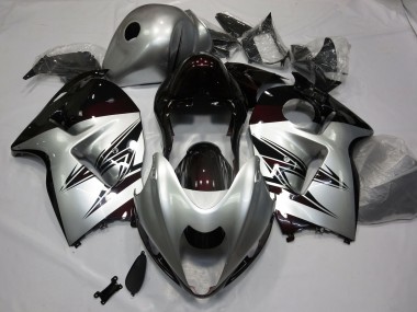 Compra Plata & Rojo Oscuro 97-07 Suzuki GSXR 1300 Carenados Moto
