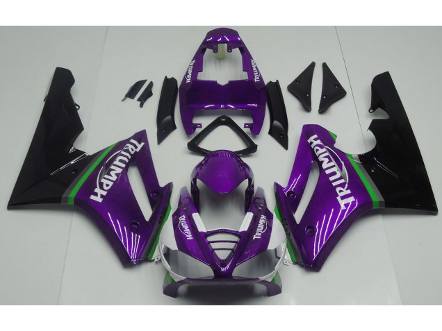 Púrpura Brillante 09-12 Triumph Daytona 675 Carenados Moto