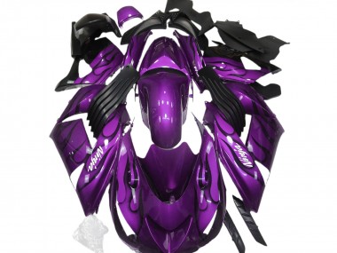 Compra Púrpura Brillante & Llama 06-11 Kawasaki ZX14R Carenados Moto